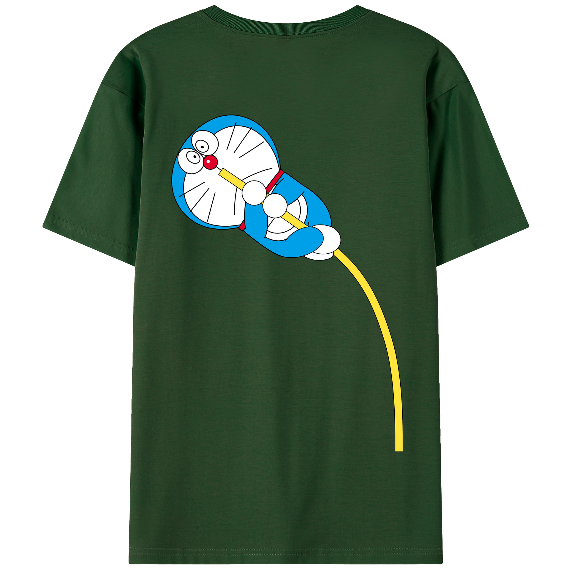 （画像用） ドラえもん Doraemon 綿100％半袖Tシャツ（背面プリント）